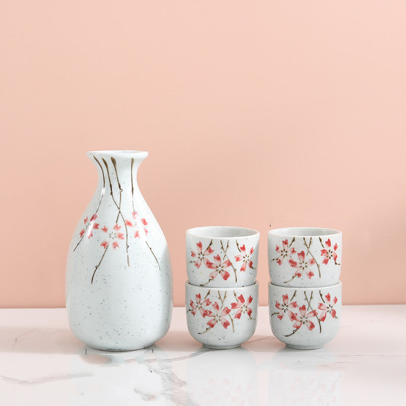 Heat-resistant Ceramic Liquor Sake Jug Set
