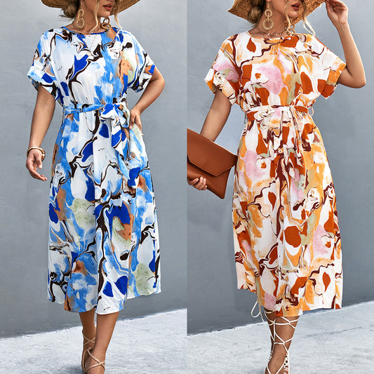 European And American Women's Clothing Backless Dress