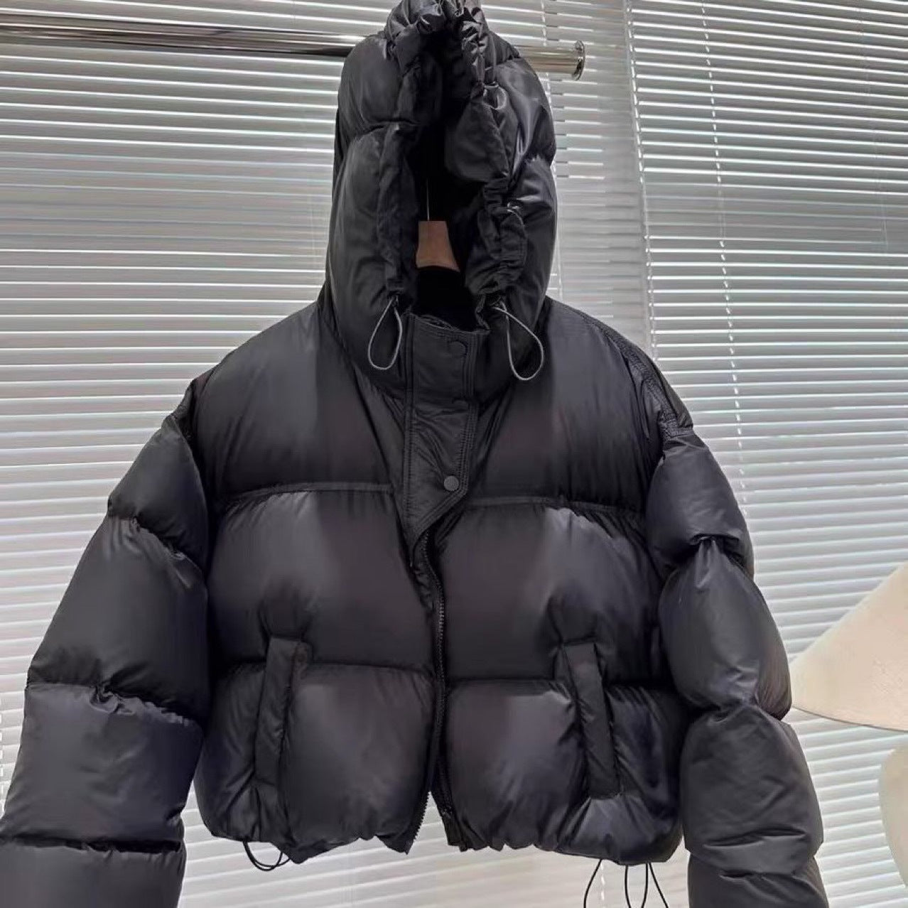 Down Cotton-padded Coat For Women Short Hood Cotton-padded Coat