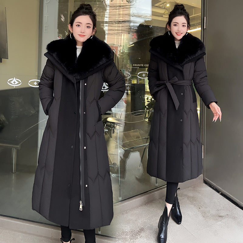 Temperament Plus Size Fashionable Elegant Cotton-padded Jacket