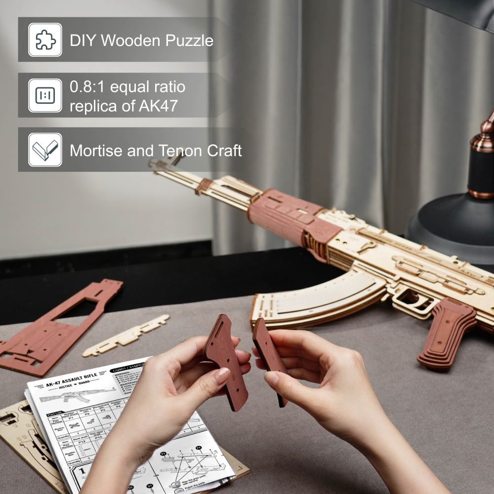 3D Puzzle AK47 Automatic Rifle Children's Toy