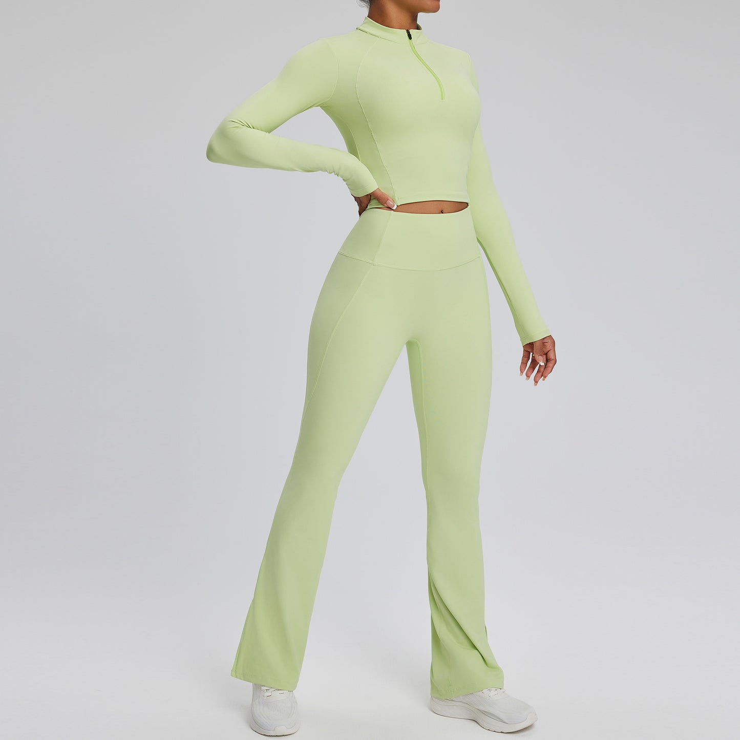Womens Quick-Dry Long-Sleeve Yoga Wear For Europe And The US