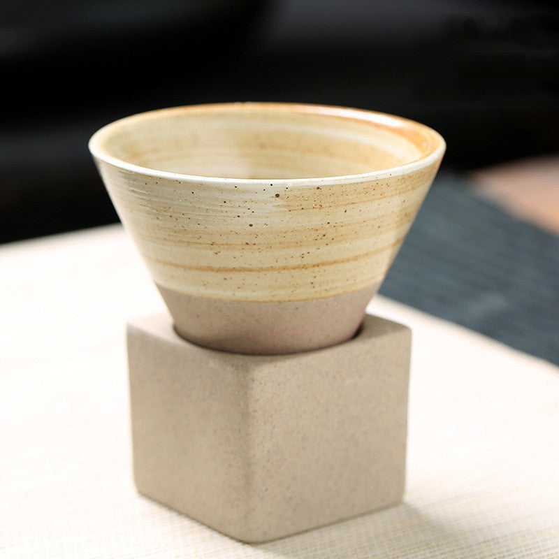 Retro Tea Cup Japanese Coarse Pottery