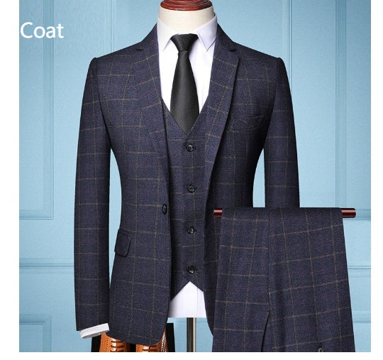 Three-piece suit for men