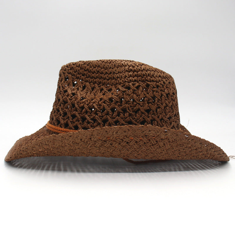 Denim Beach Hat Straw Hat Ethnic Style Hat