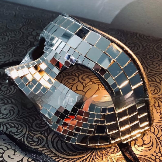 Fancy Dress Ball Mirror Mask Disco Costume Mask