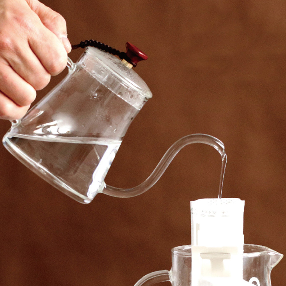 Heat-Resistant Open Flame Direct Burning Glass Coffee Hand Pot