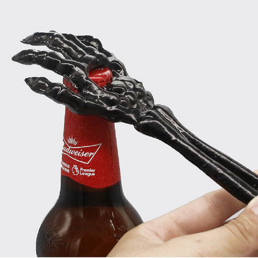 Metal Skull Finger Can Opener For Halloween Drinks