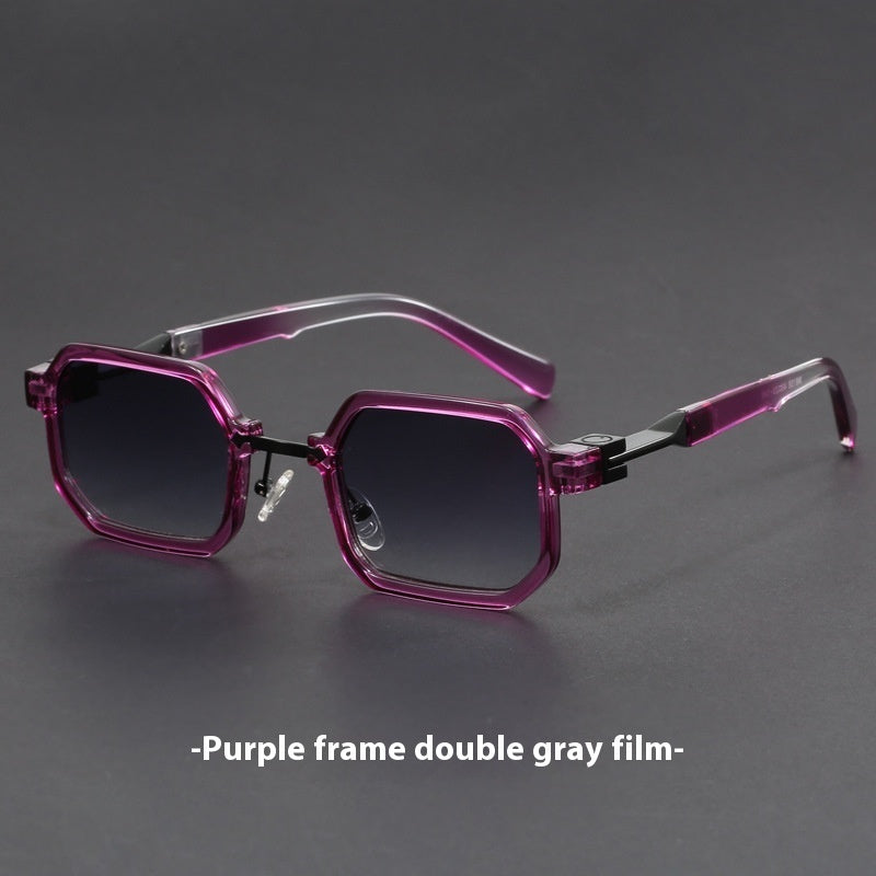 Retro Polygon Exquisite Sun Glasses Women