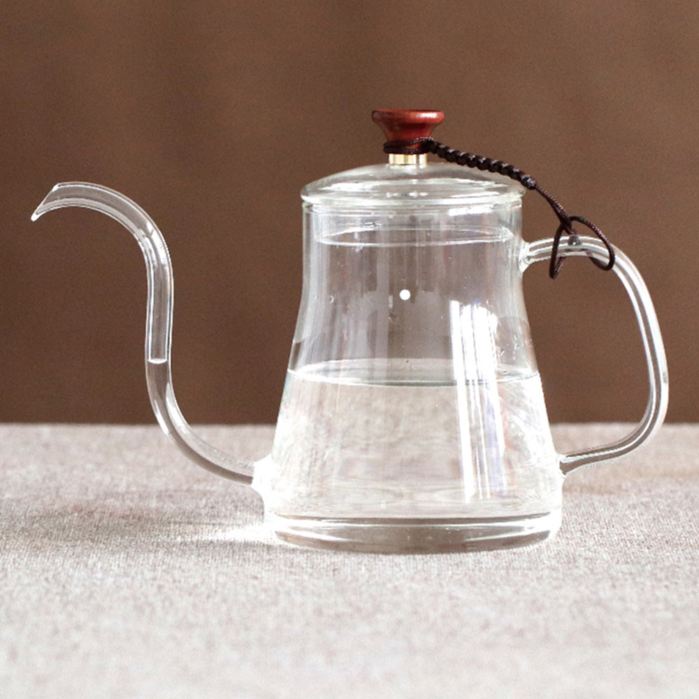 Heat-Resistant Open Flame Direct Burning Glass Coffee Hand Pot