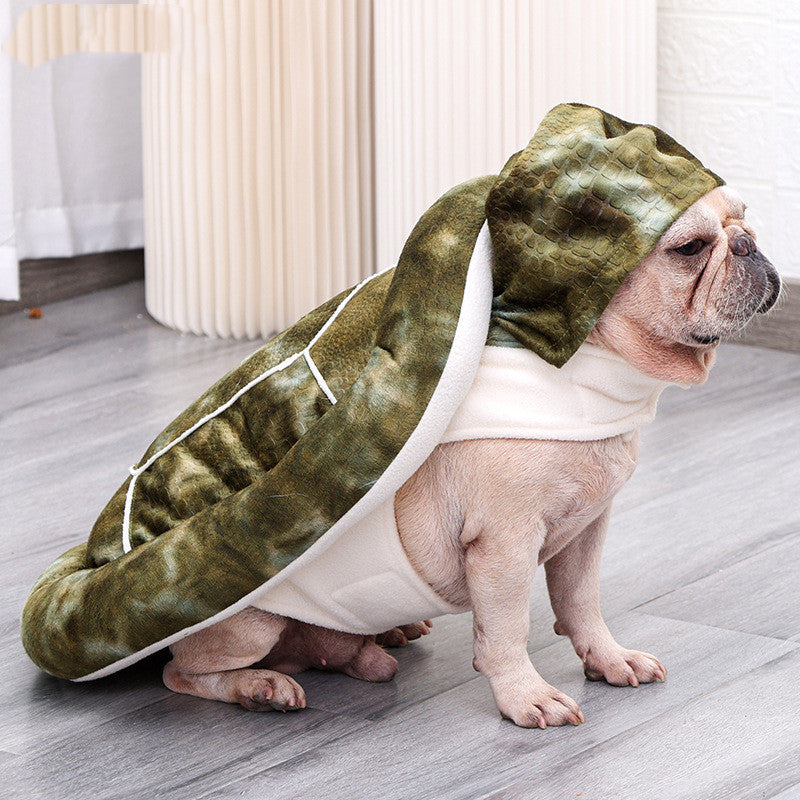 Tortoise Dual Purpose Transfiguration Multifunctional Pet Nest Winter Warm Clothing