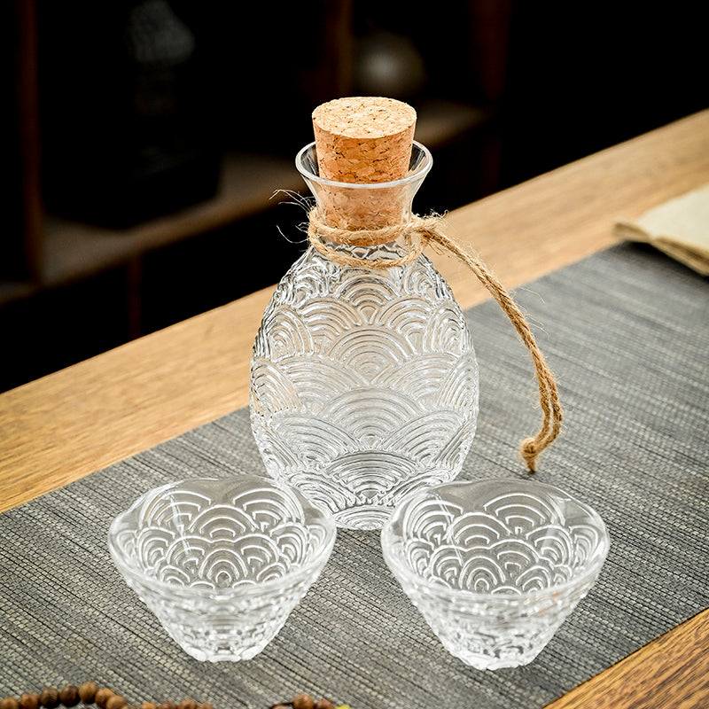 Set Of Bayberry Liquor Dispenser Glass Wine