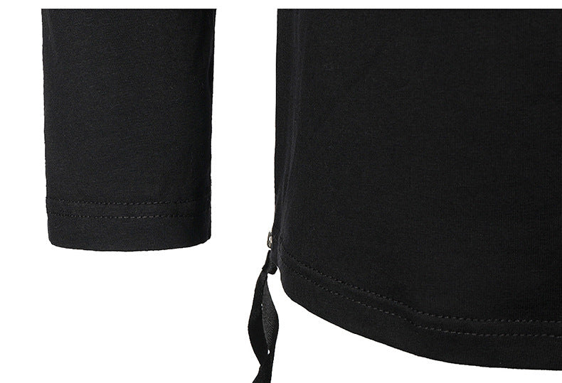 Dark Autumn Personalized Work Clothes Round Neck Bottoming Shirt Long Sleeve T-shirt Men