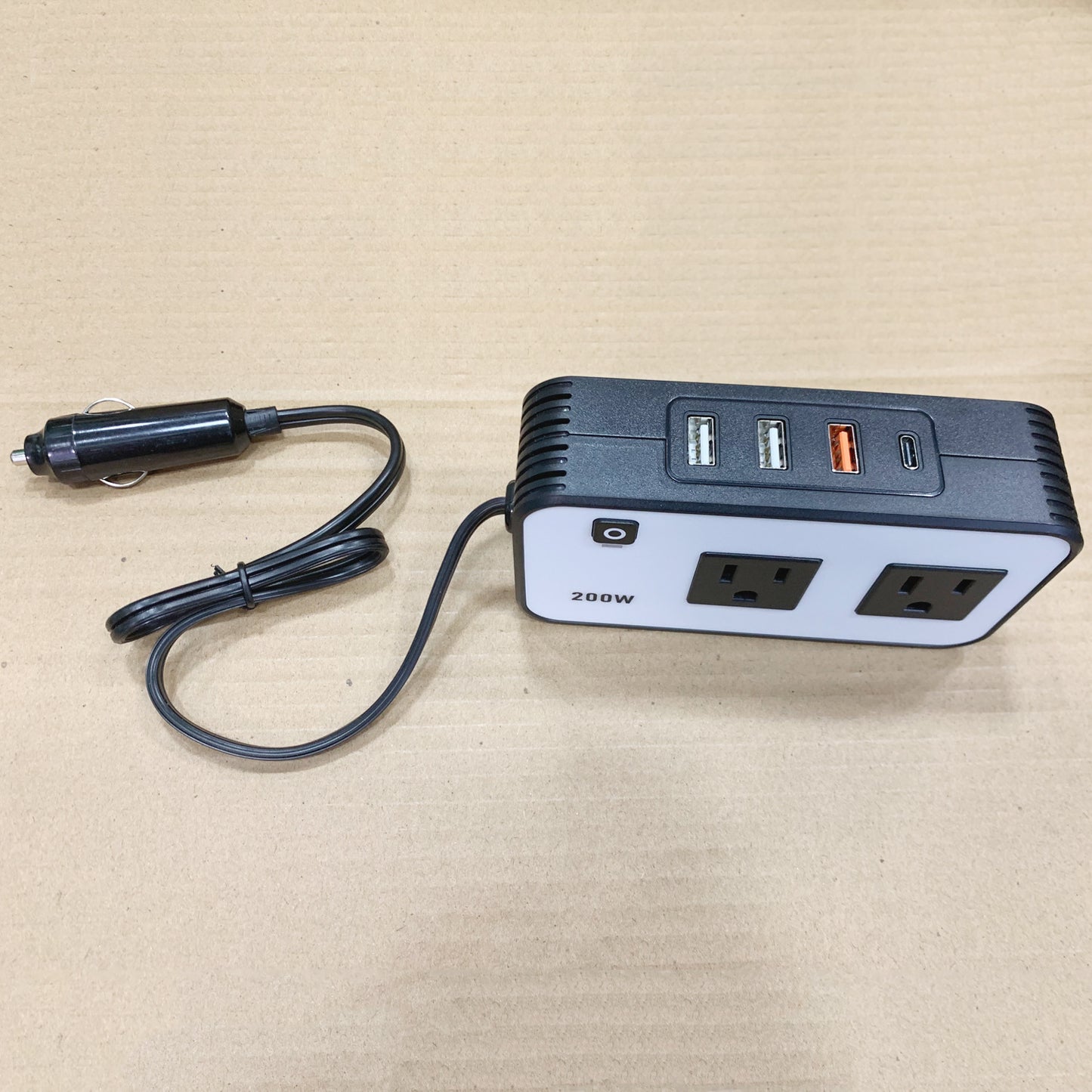 200W Car Inverter DC12V To AC110V Converter QC PD Fast Charge American Standard Socket