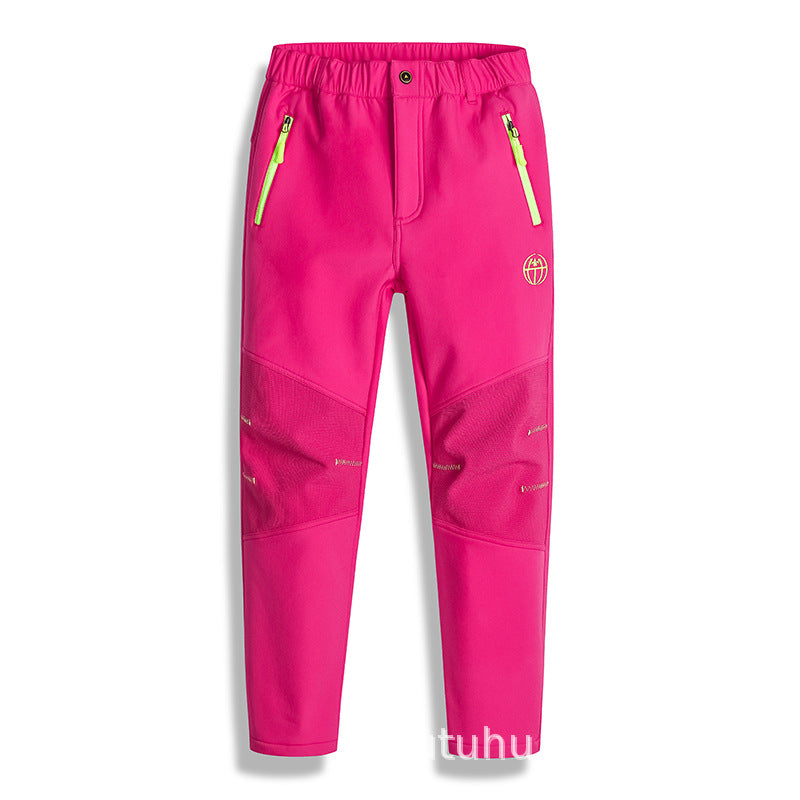 Autumn And Winter Outdoor Children's Soft Shell Assault Pants