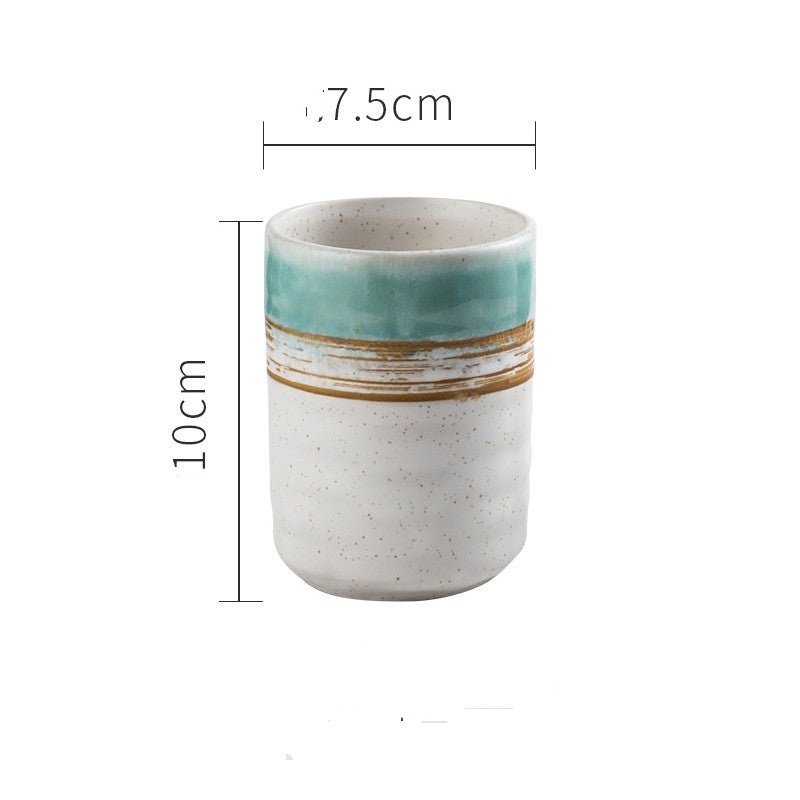 Japanese Vintage Ceramic Tea Cup Straight Cup