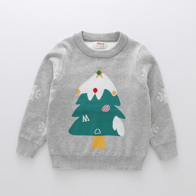 Kids' Sweater Christmas Red Pullover Sweater
