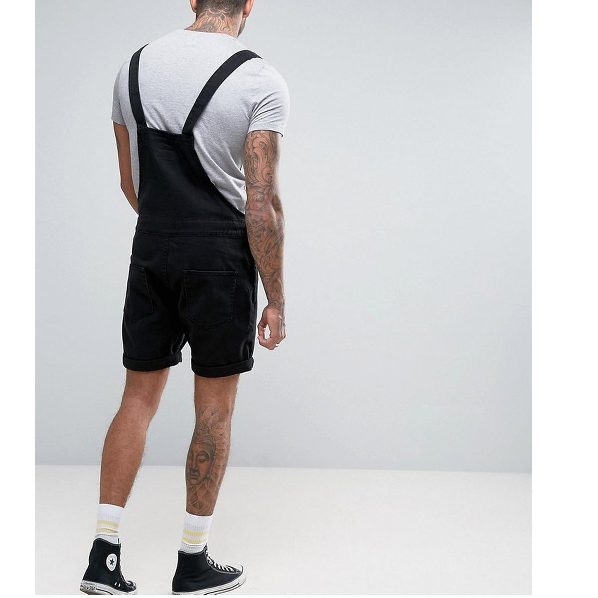Stylish Retro Men's Denim Overalls